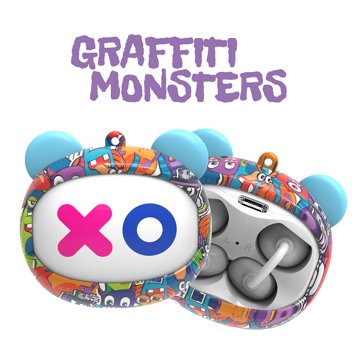 Ασύρματα Ακουστικά KIDDOBOO GOAT Graffity Monsters