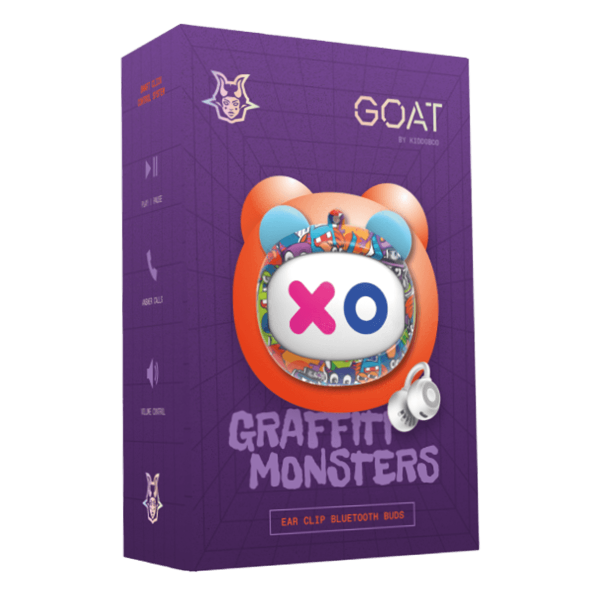Ασύρματα Ακουστικά KIDDOBOO GOAT Graffity Monsters - 4