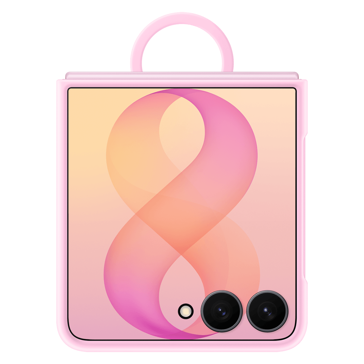 Θήκη Σιλικόνης με Δαχτυλίδι Λαβής SAMSUNG Galaxy Z Flip 8 Pink - 5