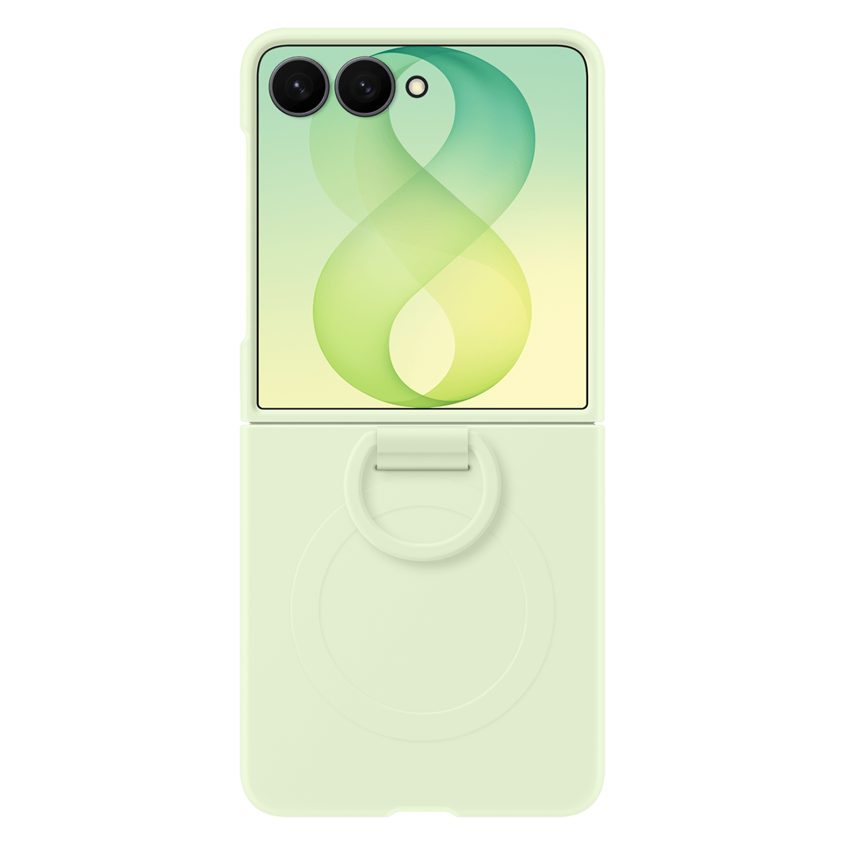 Θήκη Σιλικόνης με Δαχτυλίδι Λαβής SAMSUNG Galaxy Z Flip 8 Green