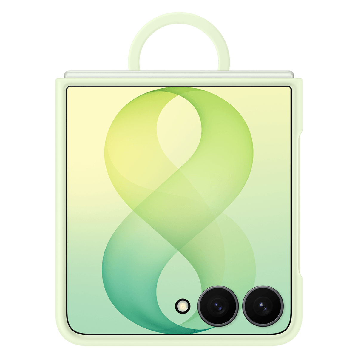 Θήκη Σιλικόνης με Δαχτυλίδι Λαβής SAMSUNG Galaxy Z Flip 8 Green - 5