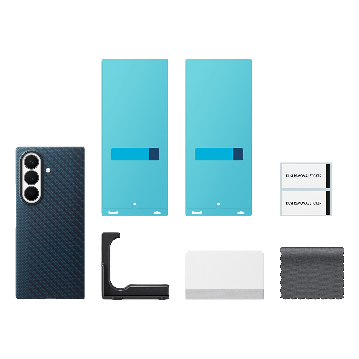 Θήκη Carbon με MagSafe + Σετ Προστασίας Οθόνης Anti Reflecting SAMSUNG Galaxy Fold 8 Ultra Navy - 5