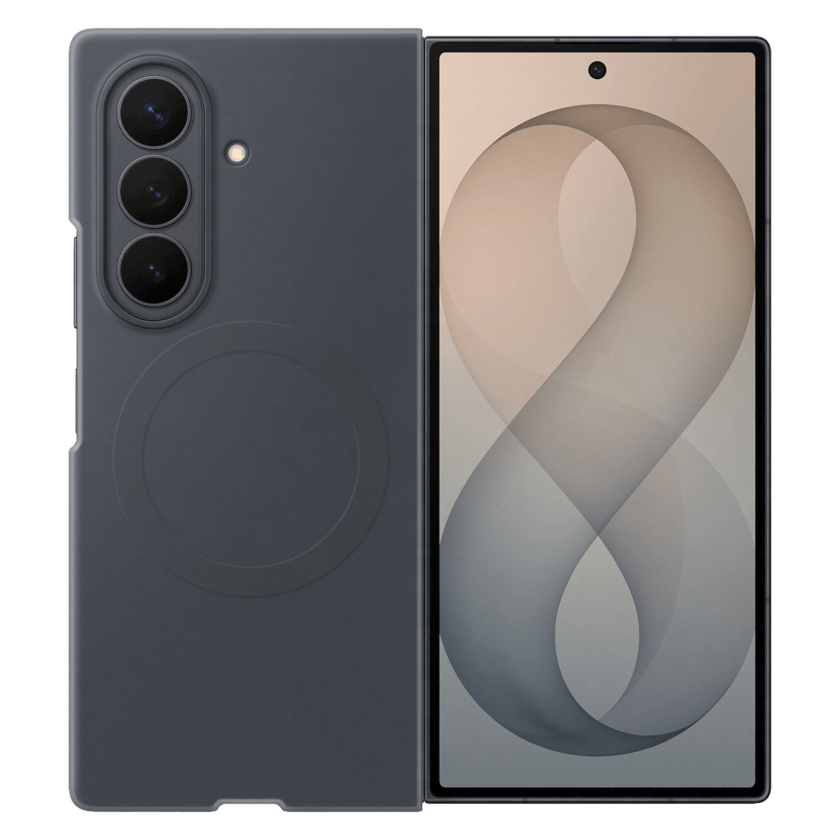 Θήκη Σιλικόνης + Σετ Προστασίας Οθόνης Anti Reflecting SAMSUNG Galaxy Fold 8 Ultra Black - 3