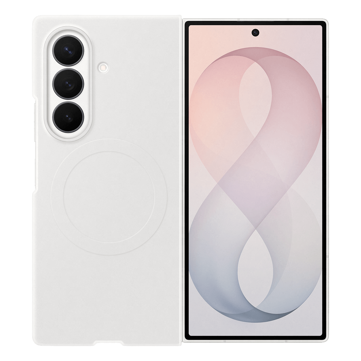 Θήκη Σιλικόνης + Σετ Προστασίας Οθόνης Anti Reflecting SAMSUNG Galaxy Fold 8 Ultra White - 2
