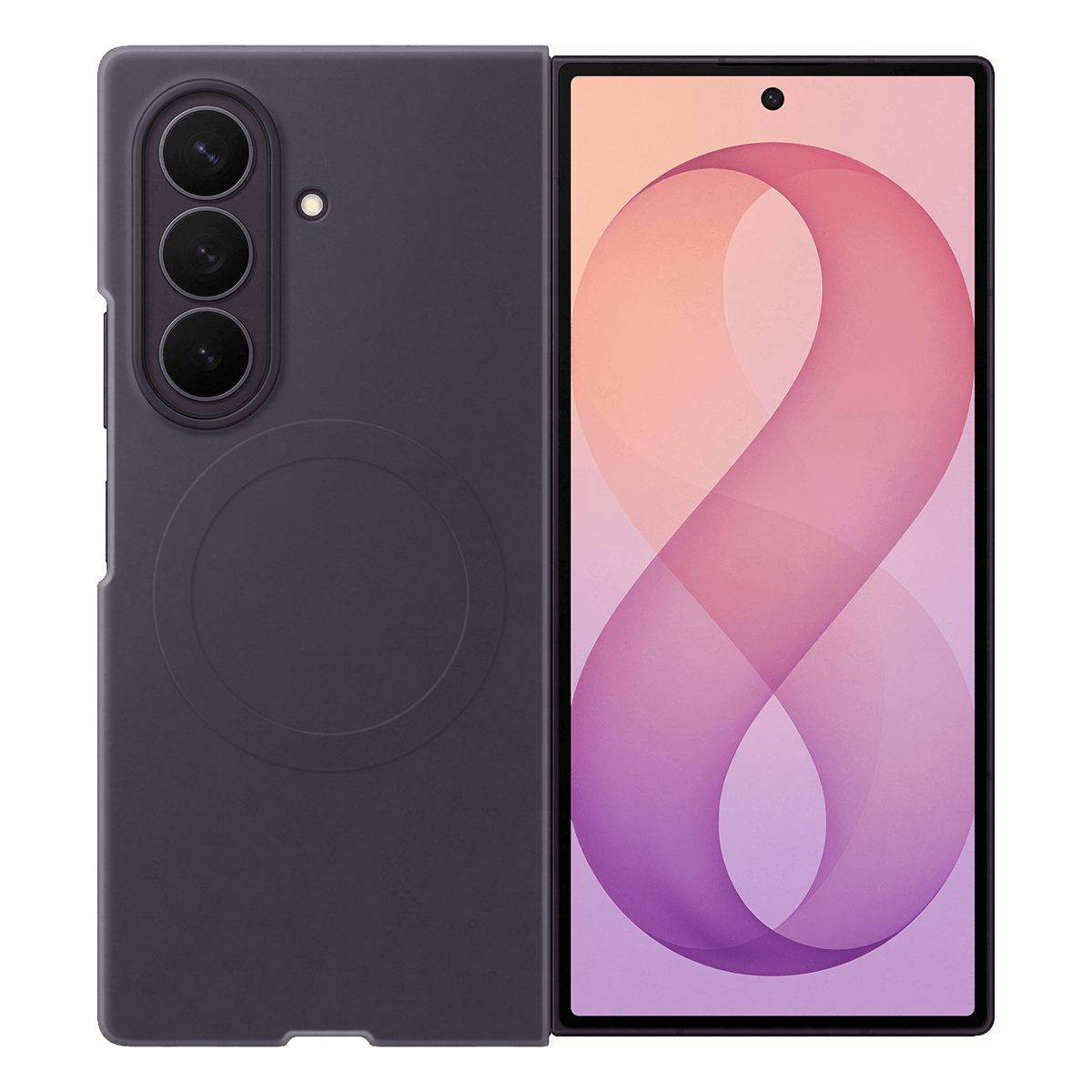 Θήκη Σιλικόνης + Σετ Προστασίας Οθόνης Anti Reflecting SAMSUNG Galaxy Fold 8 Ultra Violet - 2