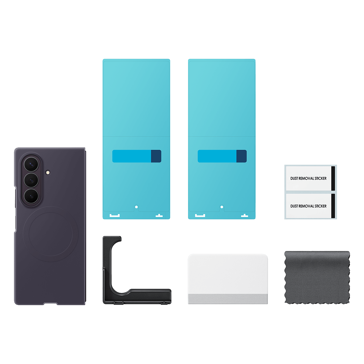 Θήκη Σιλικόνης + Σετ Προστασίας Οθόνης Anti Reflecting SAMSUNG Galaxy Fold 8 Ultra Violet - 5