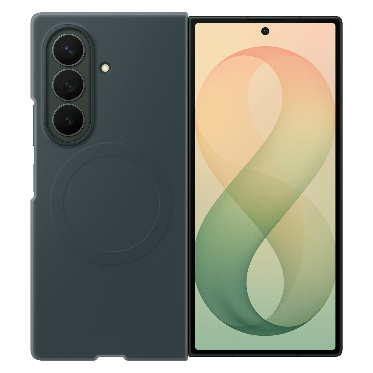 Θήκη Σιλικόνης + Σετ Προστασίας Οθόνης Anti Reflecting SAMSUNG Galaxy Fold 8 Ultra Green - 3