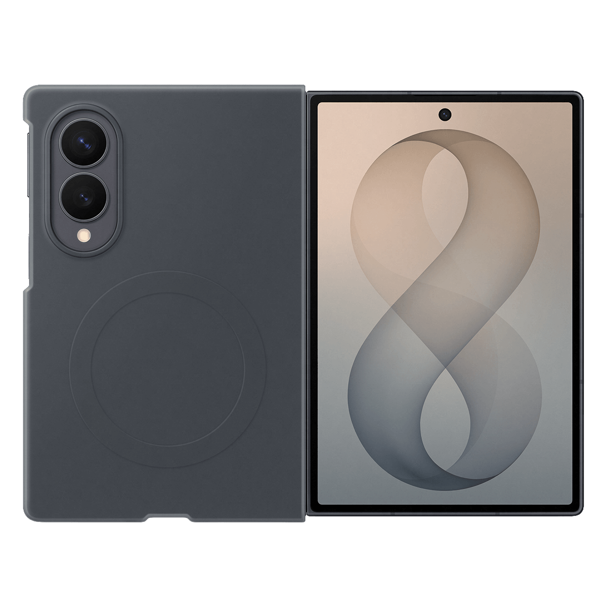 Θήκη Σιλικόνης + Σετ Προστασίας Οθόνης Anti Reflecting SAMSUNG Galaxy Fold 8 Black - 2