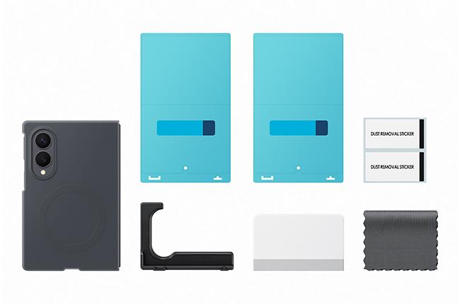 Silicone Case + Anti-Reflective Screen Protector Set for SAMSUNG Galaxy Fold 8