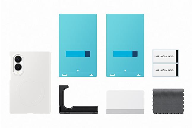 Silicone Case + Anti-Reflective Screen Protector Set for SAMSUNG Galaxy Fold 8