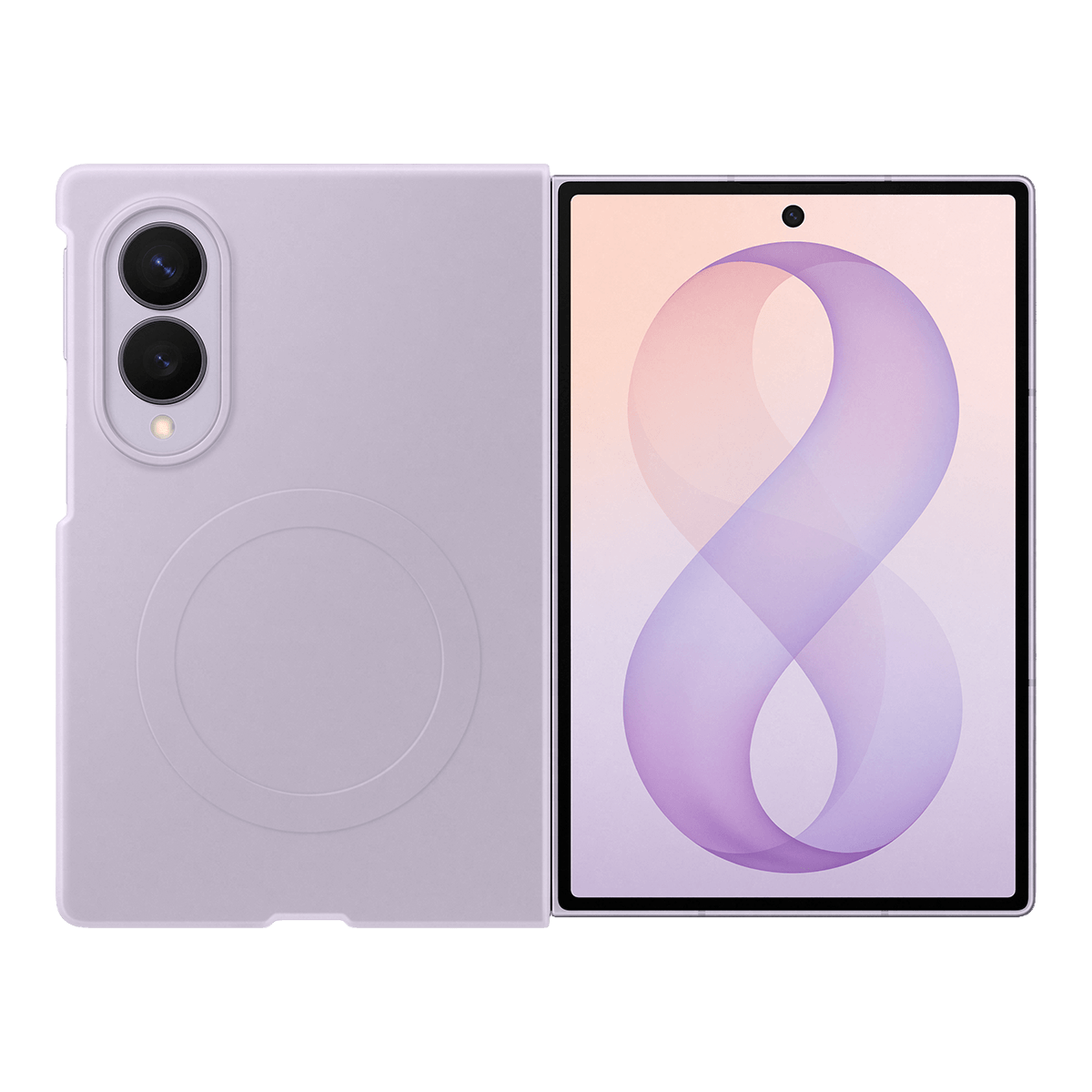 Θήκη Σιλικόνης + Σετ Προστασίας Οθόνης Anti Reflecting SAMSUNG Galaxy Fold 8 Violet - 2