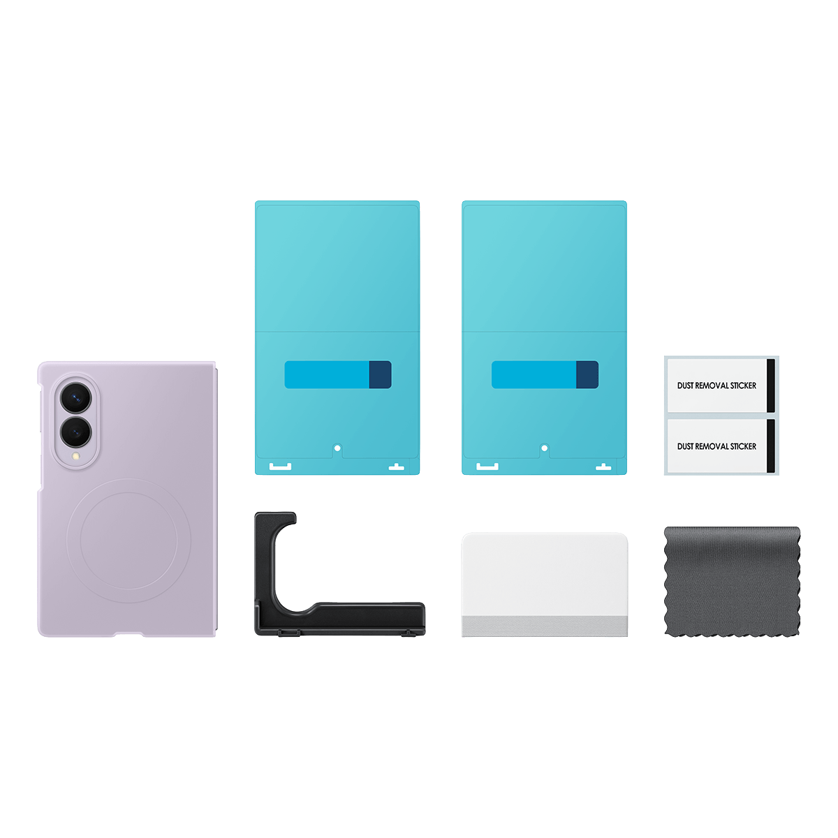 Θήκη Σιλικόνης + Σετ Προστασίας Οθόνης Anti Reflecting SAMSUNG Galaxy Fold 8 Violet - 5