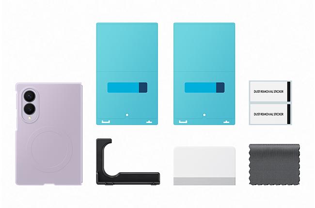 Silicone Case + Anti-Reflective Screen Protector Set for SAMSUNG Galaxy Fold 8