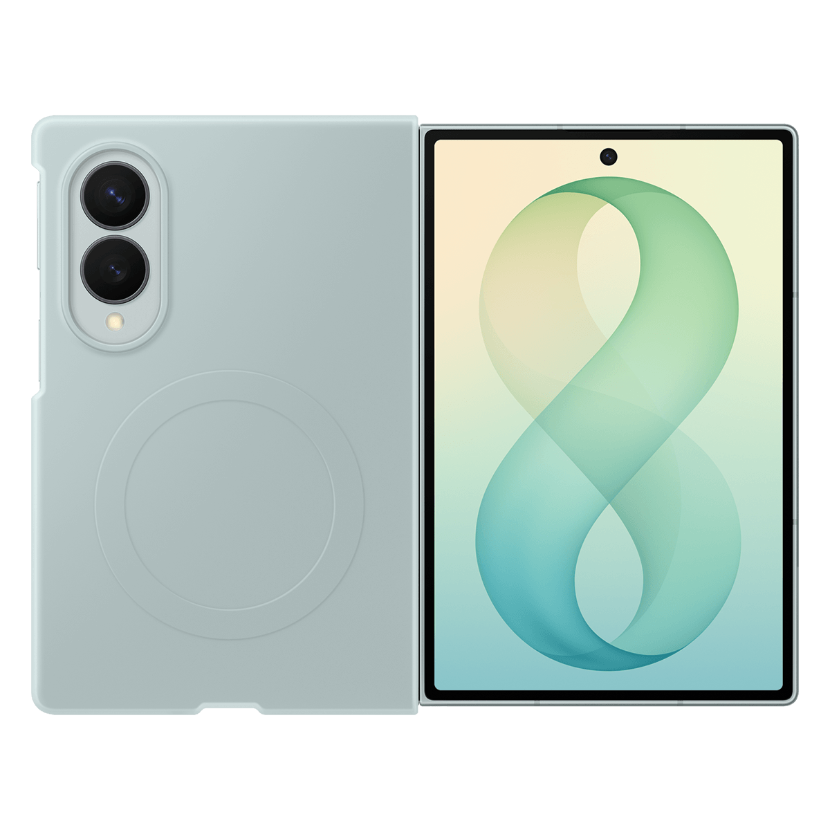 Θήκη Σιλικόνης + Σετ Προστασίας Οθόνης Anti Reflecting SAMSUNG Galaxy Fold 8 Green - 4