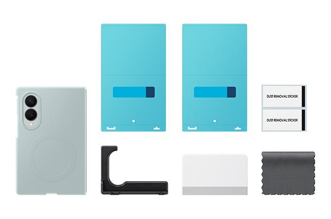 Silicone Case + Anti-Reflective Screen Protector Set for SAMSUNG Galaxy Fold 8