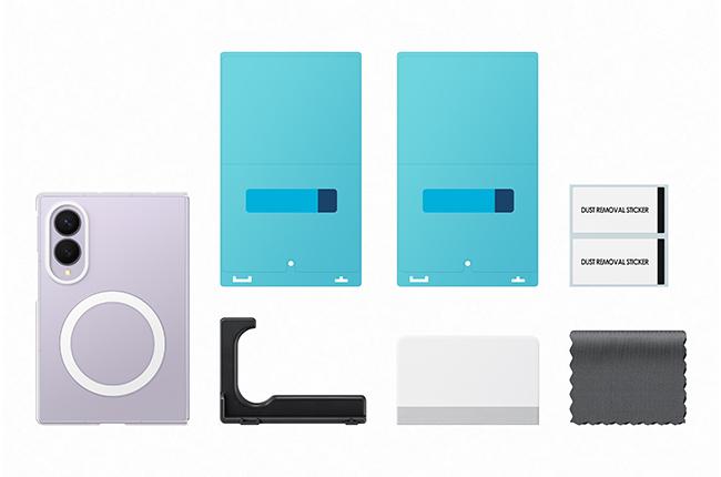  Clear Magnet Case + Anti-Reflective Screen Protector Set for Samsung Galaxy Fold 8