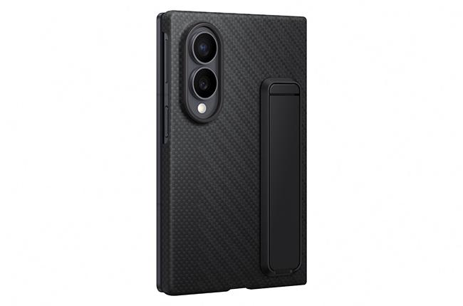 Carbon Case with Stand + SAMSUNG Galaxy Fold 8 Anti-Reflecting Screen Protector Set