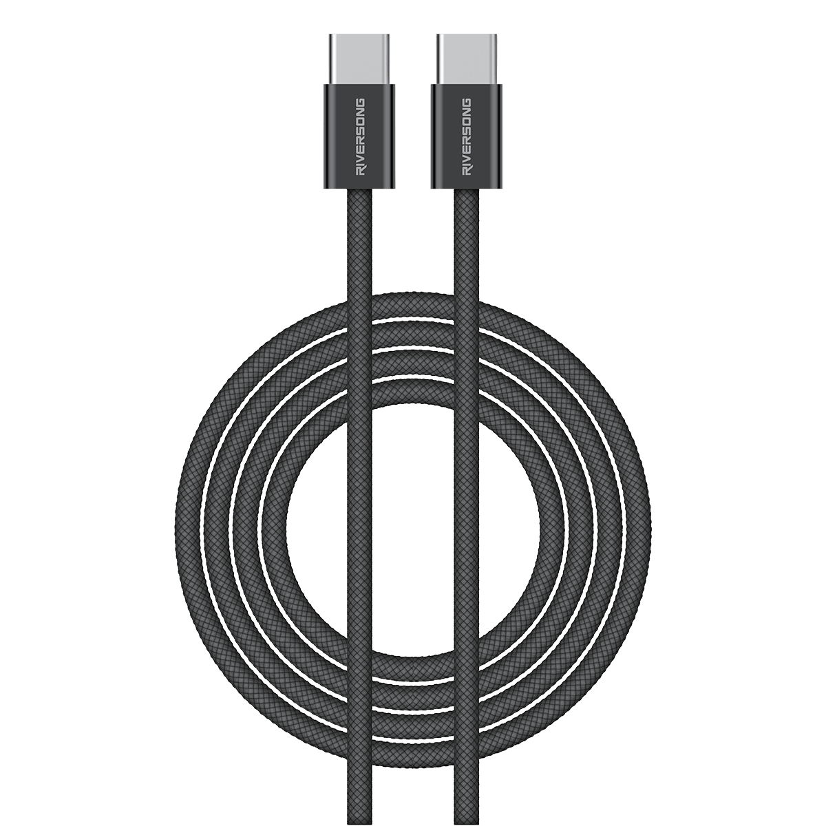 Καλώδιο RIVERSONG USB Type-C σε USB Type-C 60W 2 Μέτρα Black