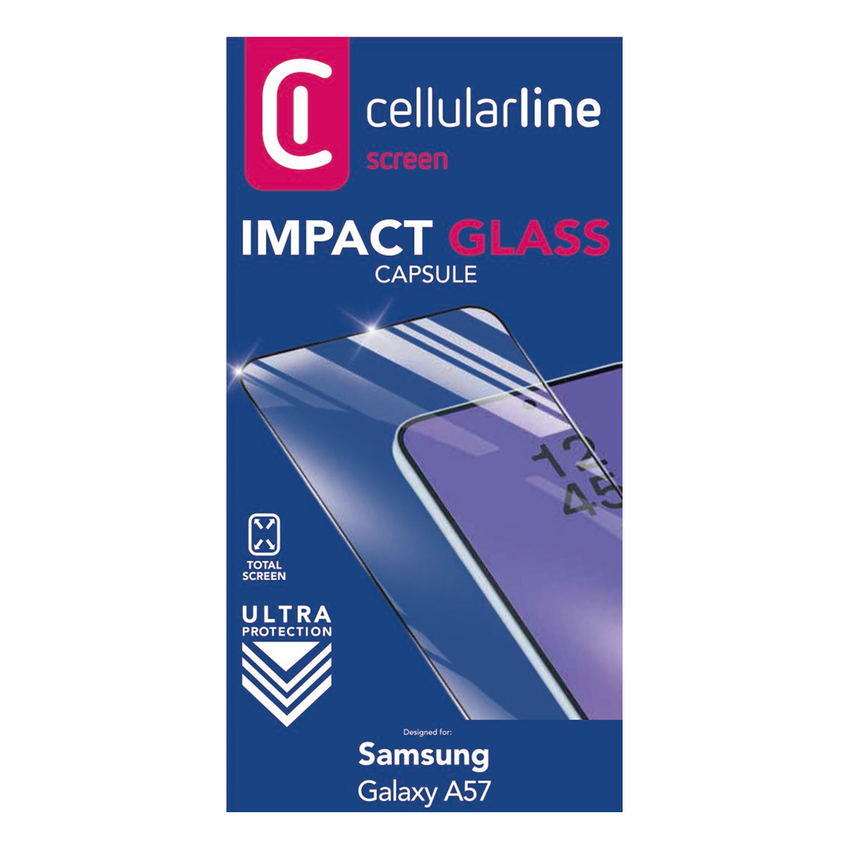 Γυαλί Προστασίας Οθόνης CELLULAR LINE Impact Glass Capsule για SAMSUNG Galaxy A57 - 2