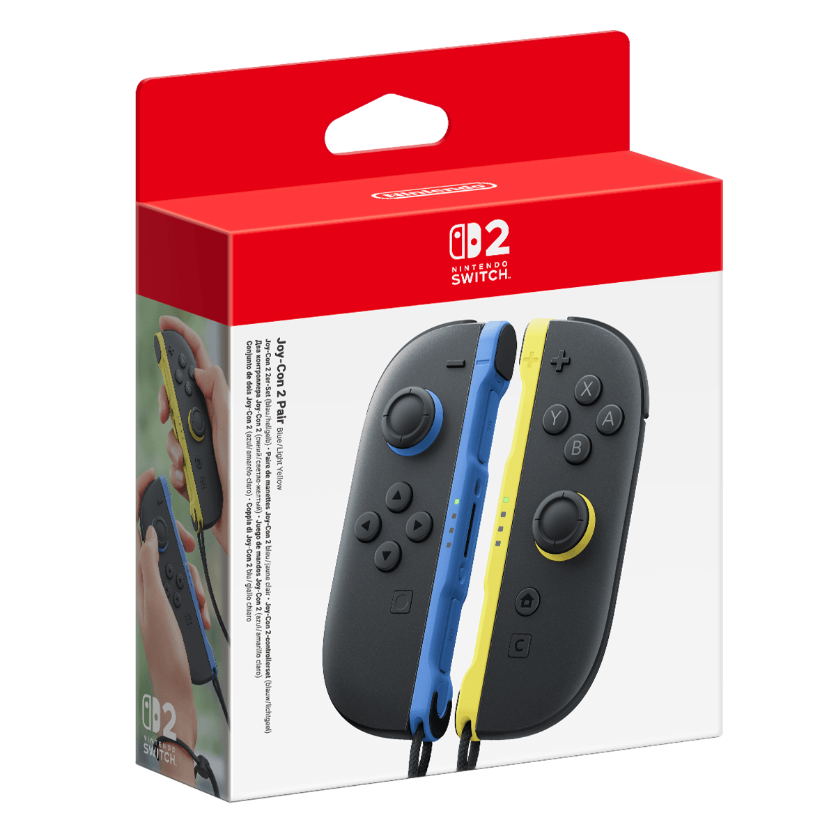 Nintendo Switch 2 Joy Con Pair Blue/ Light Yellow - 4