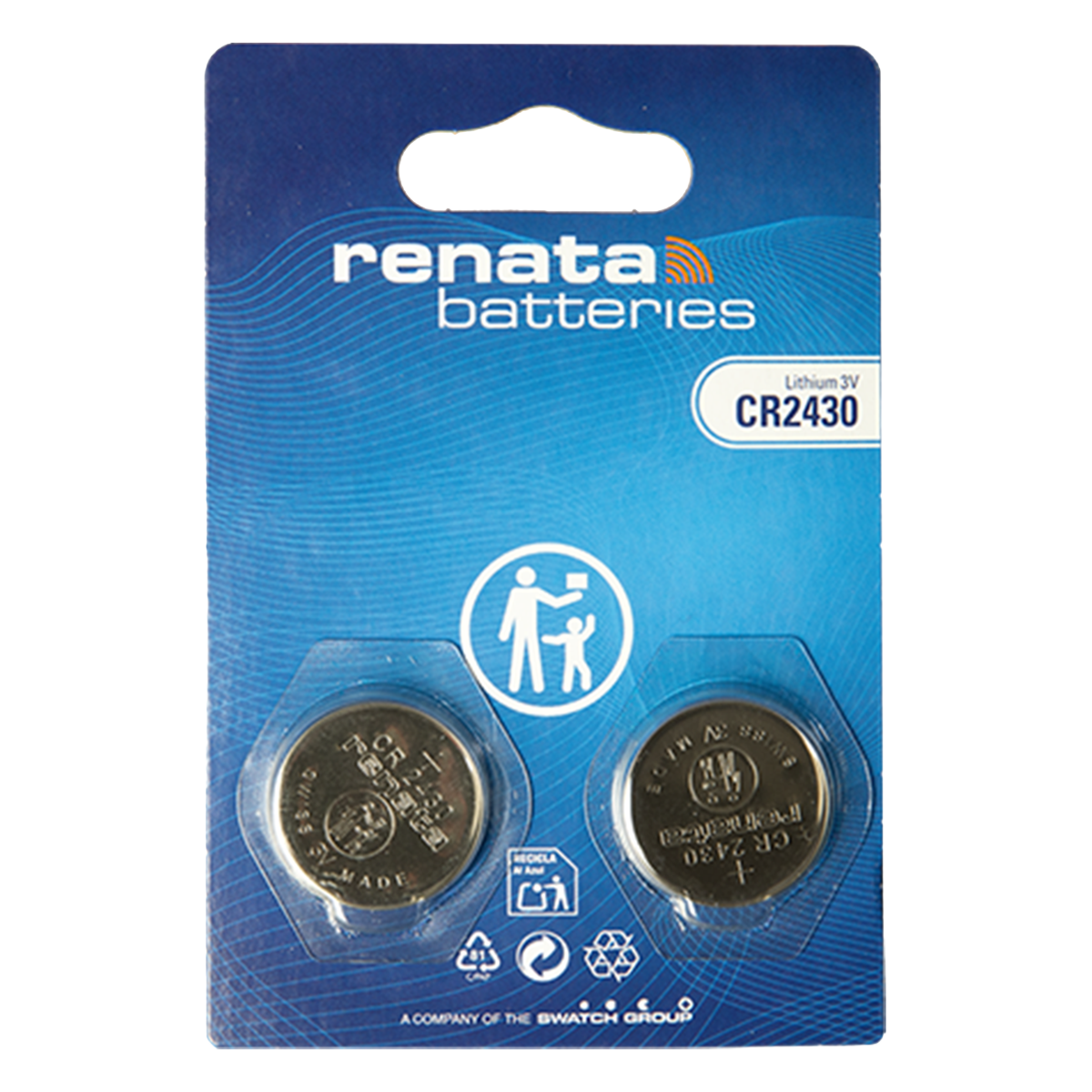 Μπαταρία Λιθίου RENATA CR2430 (2 Τεμάχια)