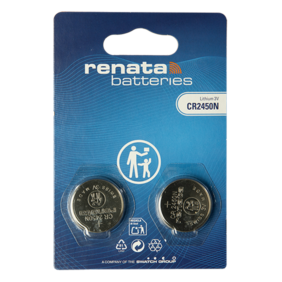Μπαταρία Λιθίου RENATA CR2450N (2 Τεμάχια)