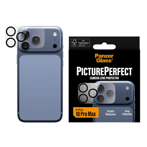 Γυαλί Προστασίας Κάμερας PANZERGLASS Picture Perfect για iPhone 18 Pro Max