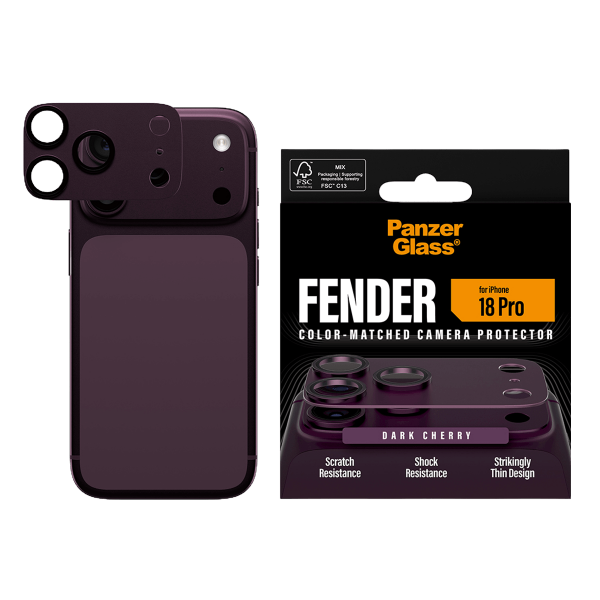 Προστατευτικό Κάμερας PANZERGLASS Fender για iPhone 18 Pro