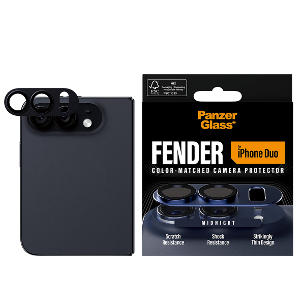 Προστατευτικό Κάμερας PANZERGLASS Fender για iPhone Duo
