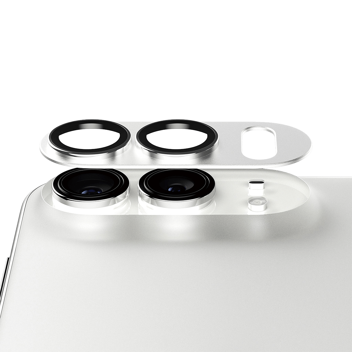 Προστατευτικό Κάμερας PANZERGLASS Fender για iPhone Duo White - 4