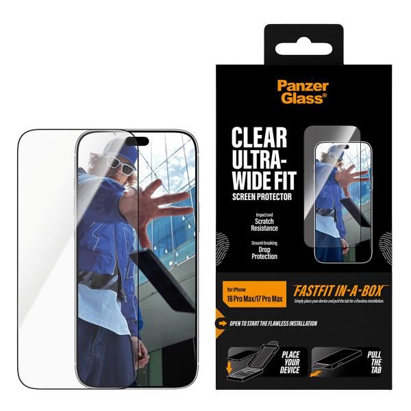 Γυαλί Προστασίας Οθόνης PANZERGLASS Ultra - Wide Fit Privacy για iPhone 18 Pro/ 17 Pro