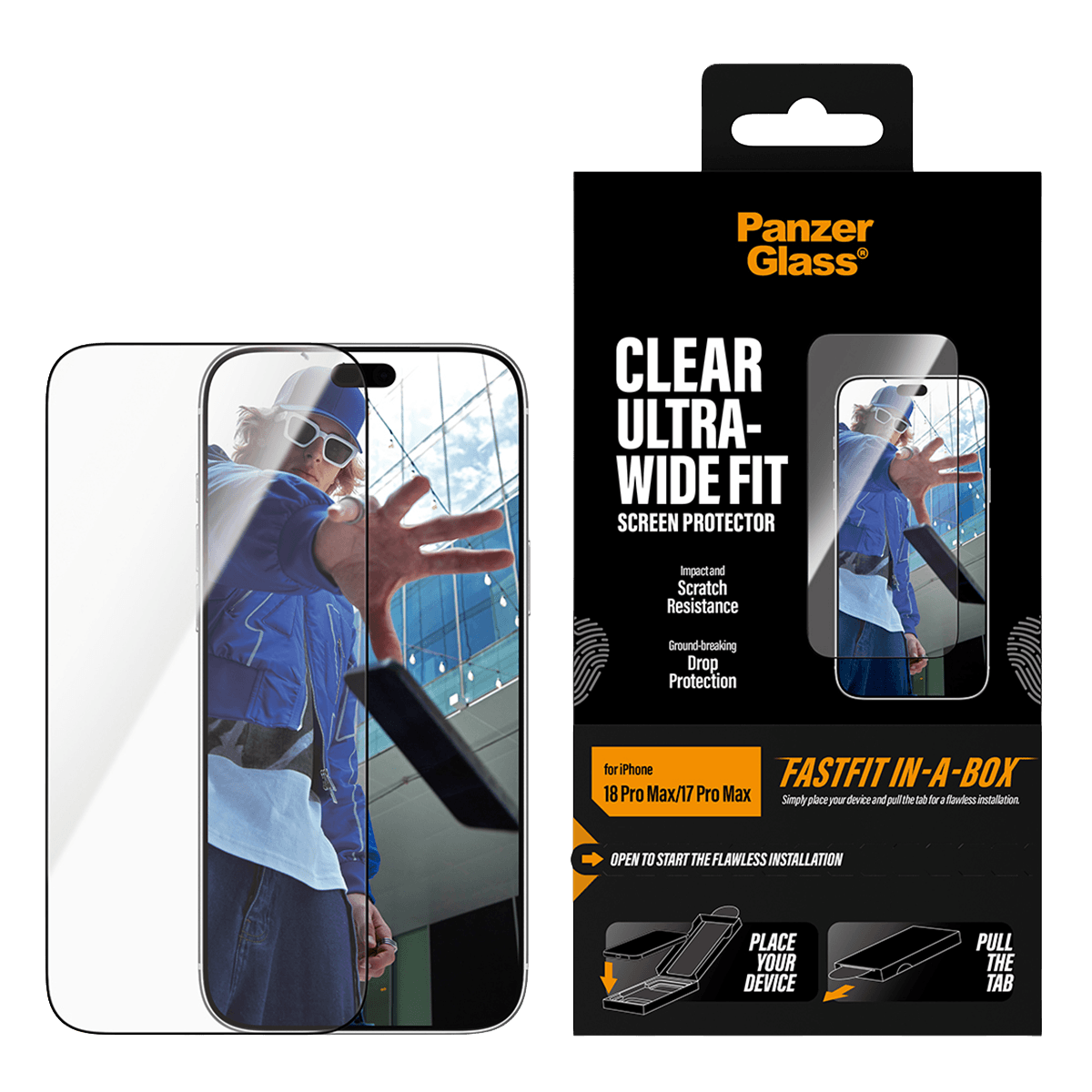 Γυαλί Προστασίας Οθόνης PANZERGLASS Ultra - Wide Fit Privacy για iPhone 18 Pro Max/ 17 Pro Max