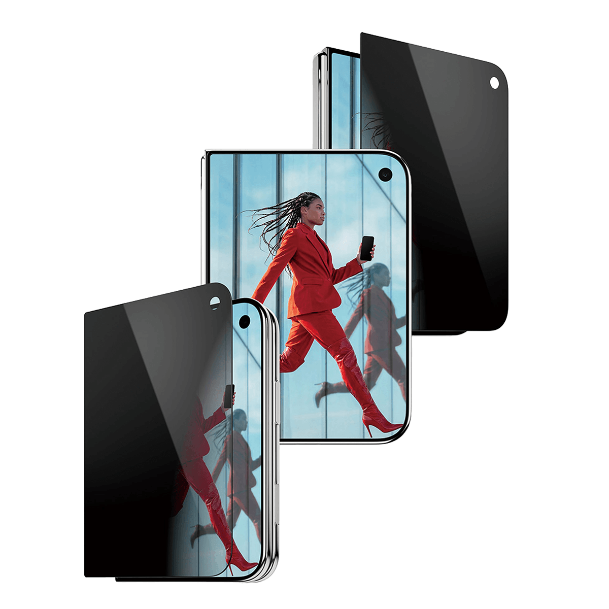 Γυαλί Προστασίας Οθόνης PANZERGLASS 2 Way Privacy Frame Fit για iPhone Duo - 2