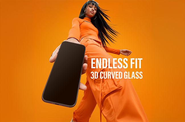 Γυαλί Προστασίας Οθόνης PANZERGLASS Endless Fit 3D Curve Screen Protector