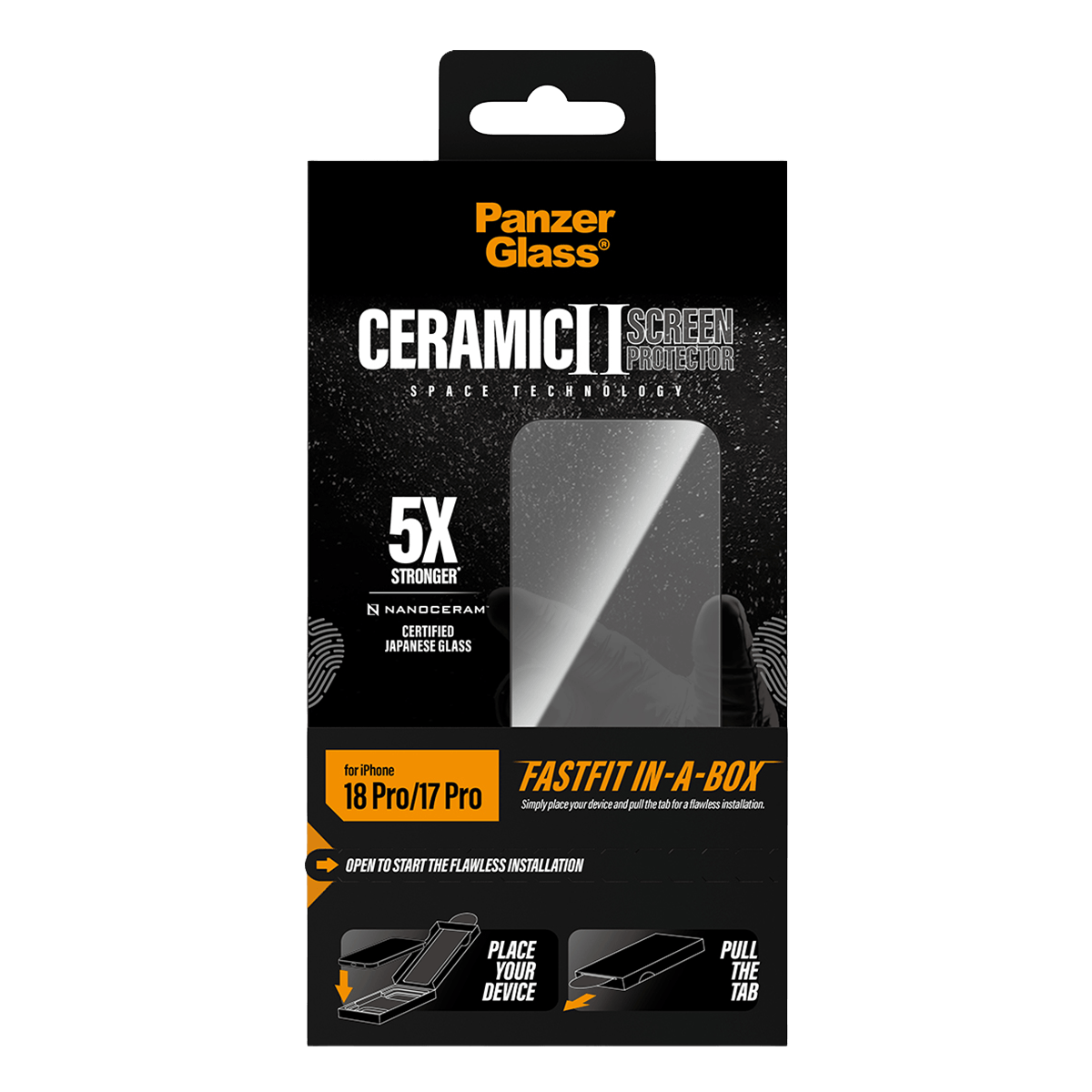 Γυαλί Προστασίας Οθόνης PANZERGLASS Ceramic II Space Technology για iPhone 18 Pro/ 17 Pro - 5