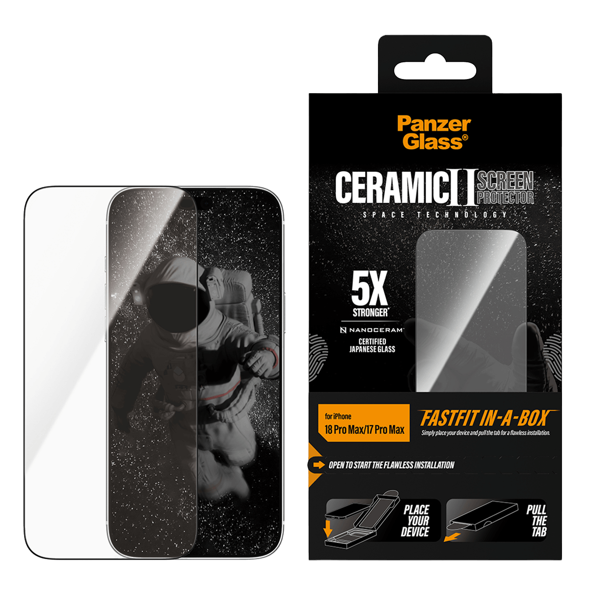 Γυαλί Προστασίας Οθόνης PANZERGLASS Ceramic II Space Technology για iPhone 18 Pro Max/ 17 Pro Max
