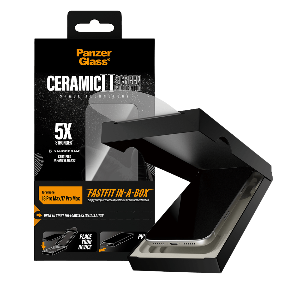 Γυαλί Προστασίας Οθόνης PANZERGLASS Ceramic II Space Technology για iPhone 18 Pro Max/ 17 Pro Max - 3