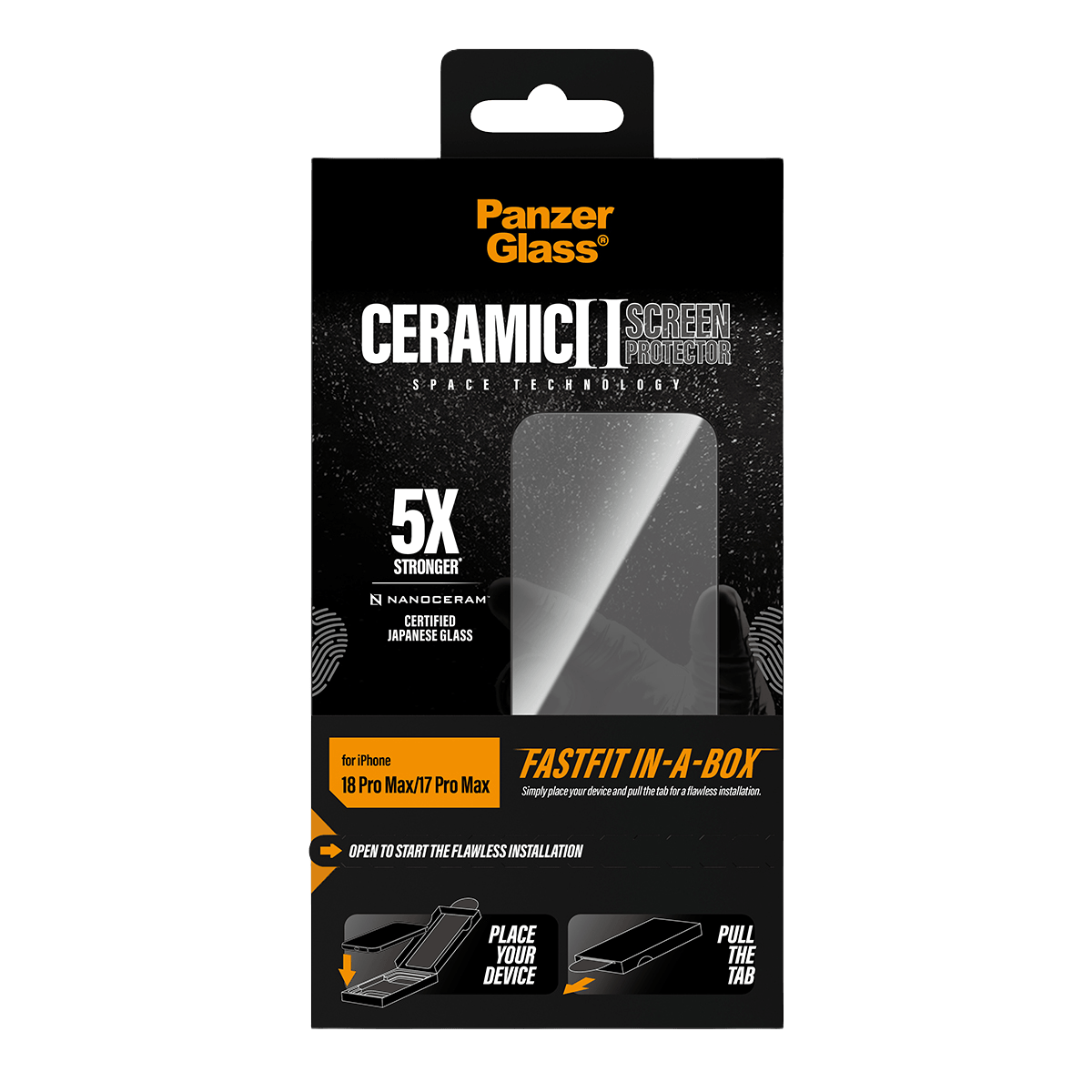 Γυαλί Προστασίας Οθόνης PANZERGLASS Ceramic II Space Technology για iPhone 18 Pro Max/ 17 Pro Max - 5