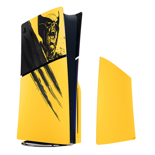 Κάλυμμα Κονσόλας PS5 Slim Marvel's Wolverine Battle Yellow Limited Edition