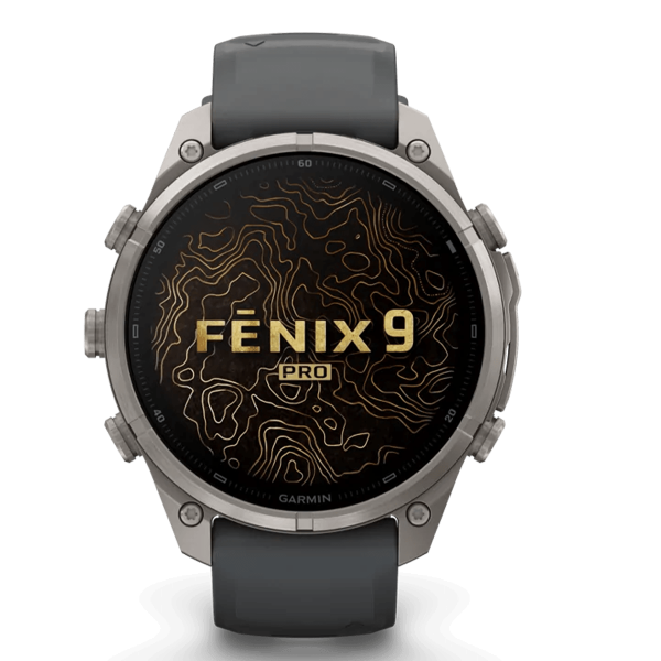 GARMIN fenix 9 Pro 47mm AMOLED Sapphire Titanium Graphite & Black Smartwatch