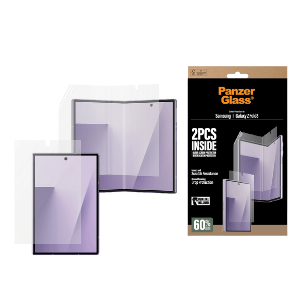 Γυαλί Προστασίας Οθόνης PANZERGLASS Classic Fit για SAMSUNG Galaxy Z Fold 8 (2 τμχ)
