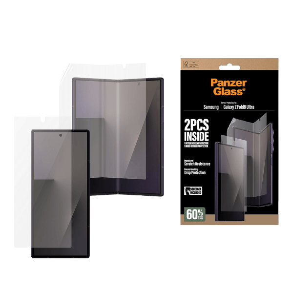 Γυαλί Προστασίας Οθόνης PANZERGLASS  Classic Fit για SAMSUNG Galaxy Z Fold 8 Ultra (2 τμχ)