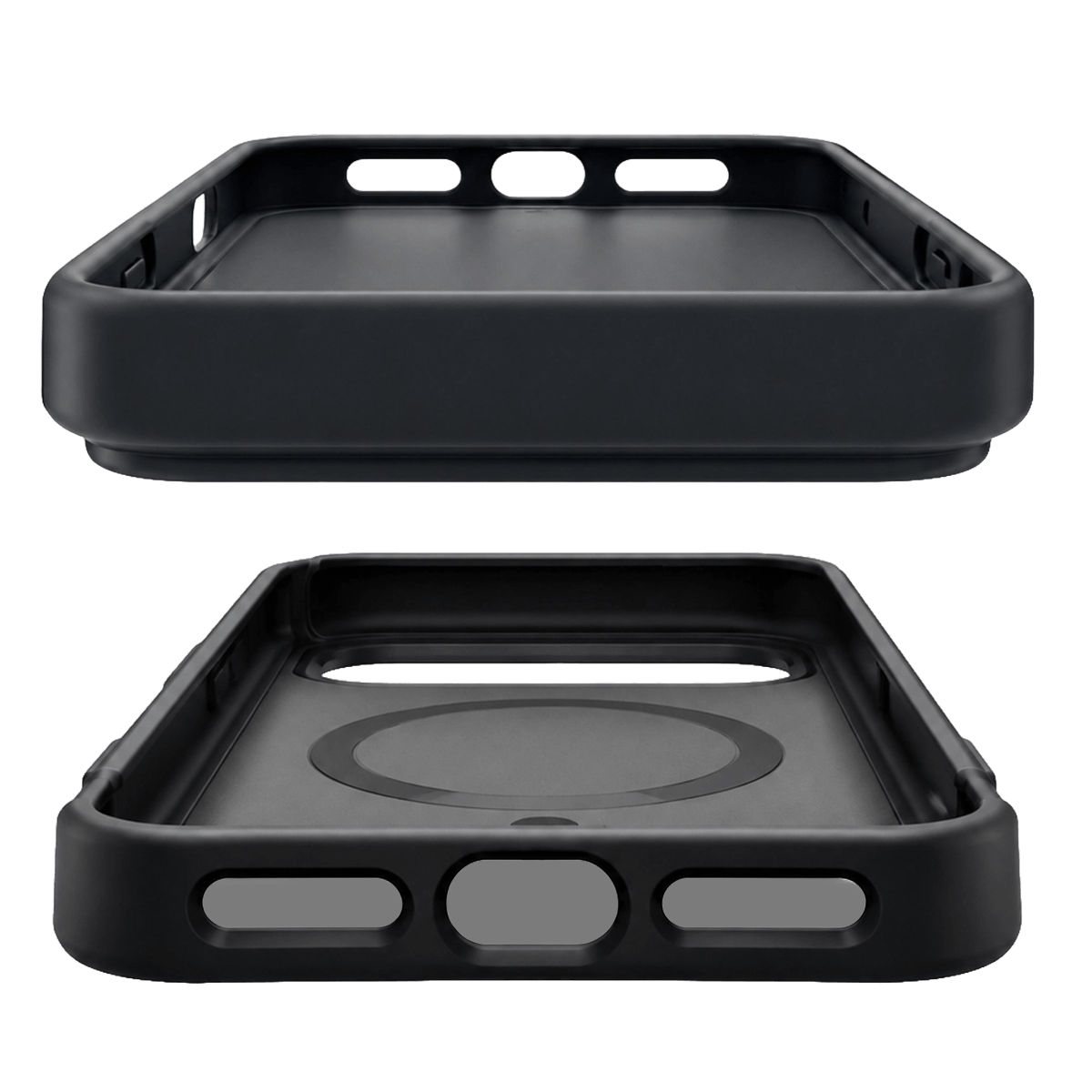 Θήκη Σιλικόνης COSY Frosted Skin Feel με MagSafe για iPhone 18 Pro Matte Black - 2