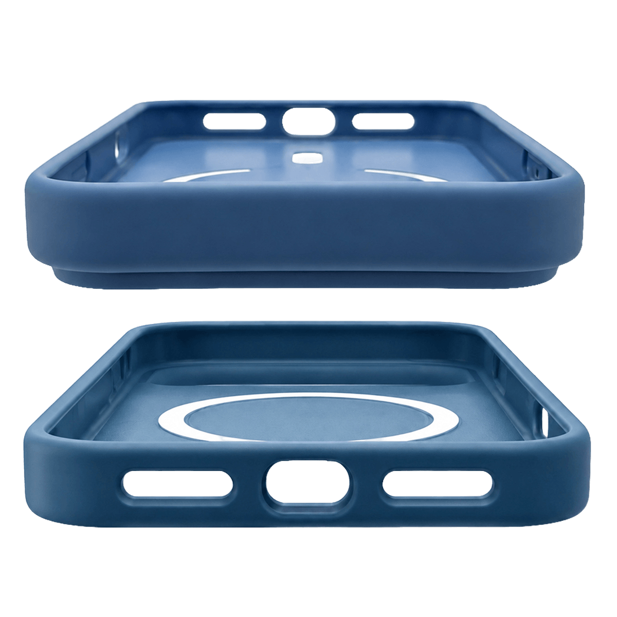 Θήκη Σιλικόνης COSY Frosted Skin Feel με MagSafe για iPhone 18 Pro Matte Blue - 2