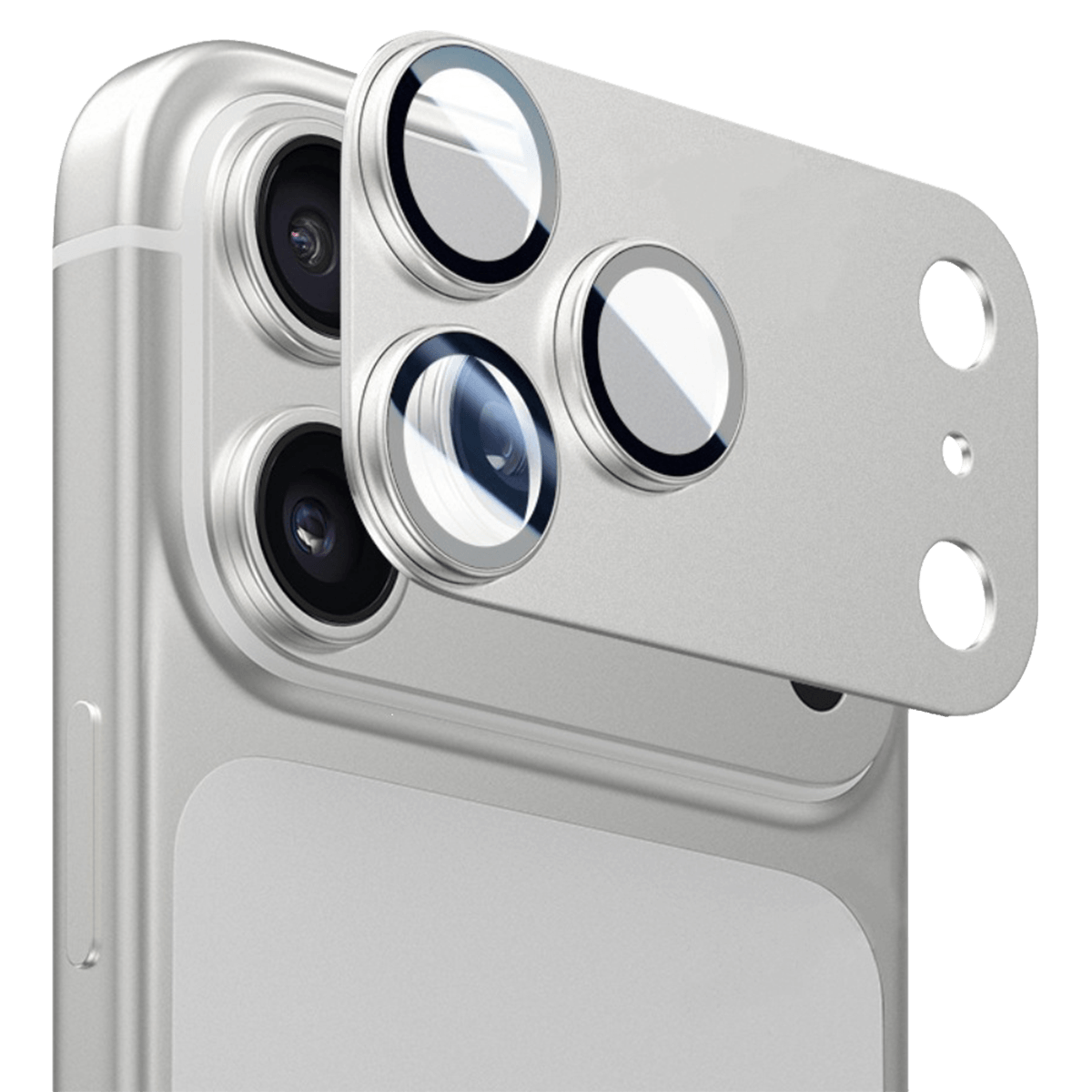 Γυαλί Προστασίας Κάμερας COSY για iPhone 18 Pro Max Metal Silver