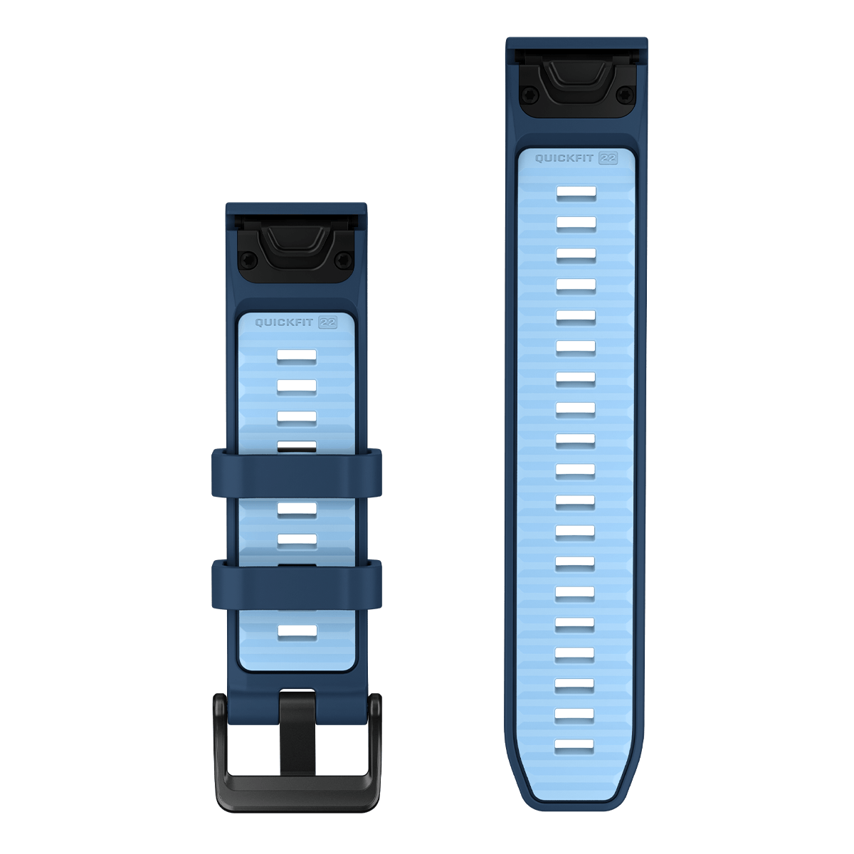Λουράκι Σιλικόνης GARMIN QuickFit 22 Smart Band Tidal Blue/Ice Blue - 2