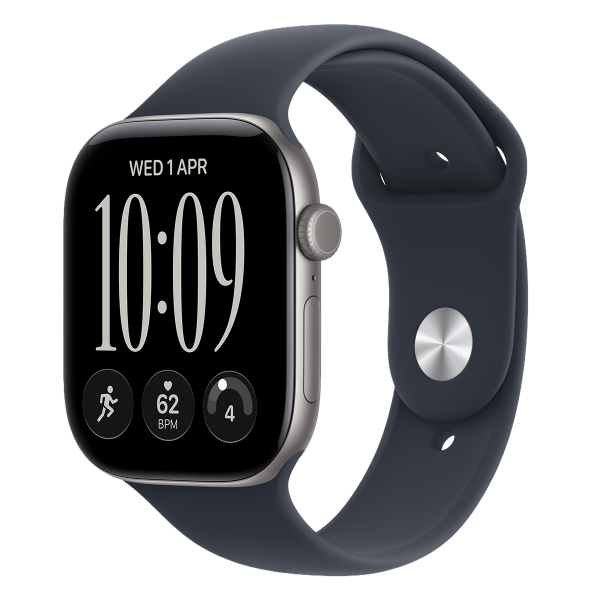 APPLE Watch Series 12 GPS + Cellular 46mm Space Grey Aluminium Case with Navy Blue Sport Band Medium/Large Smartwatch