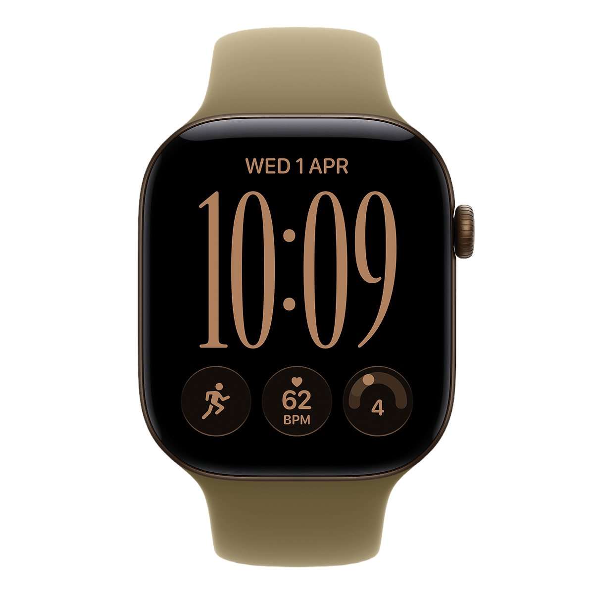 APPLE Watch Series 12 GPS + Cellular 46mm Dark Bronze Aluminium Case with Olive Sport Band Small/Medium Smartwatch - 2