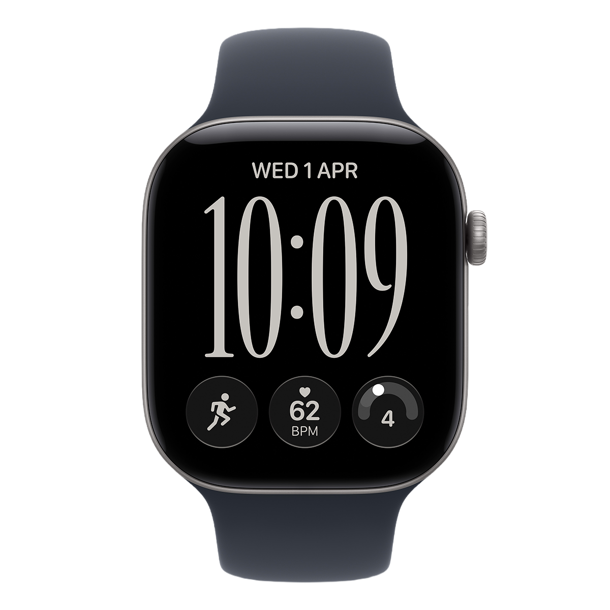 APPLE Watch Series 12 GPS 46mm Space Grey Aluminium Case with Navy Blue Sport Band Medium/Large Smartwatch - 2