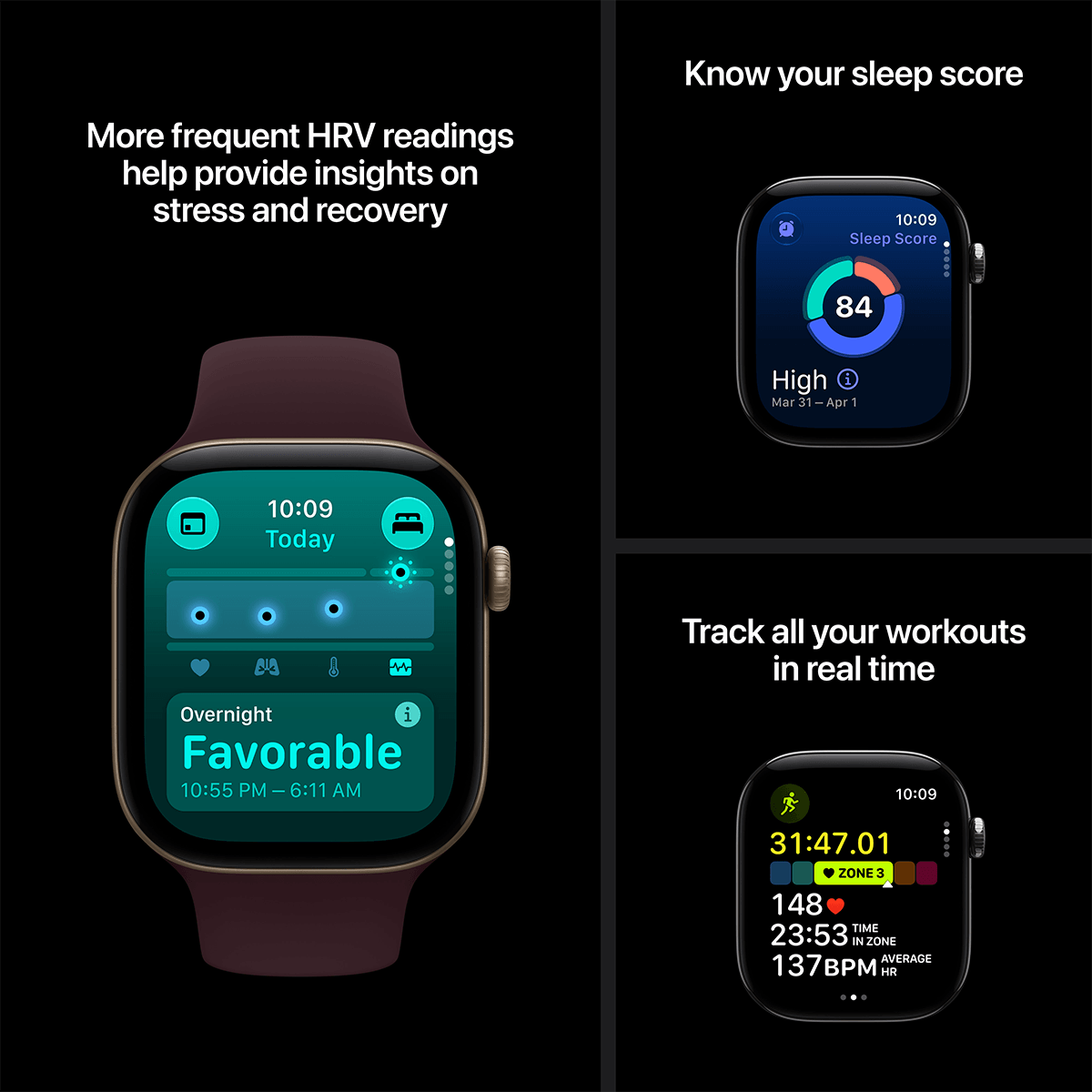 APPLE Watch Series 12 GPS 46mm Dark Bronze Aluminium Case with Dark Bronze Milanese Loop Small/Medium Smartwatch - 5